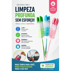 Escova Para Limpar e Lavar Mamadeira Garrafa e Copo Com Ponta de Esponja Haste Flexível Envio Rápido