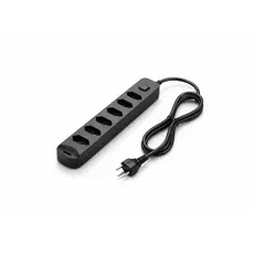 Extensão Régua Filtro de Linha 6 Tomadas Bivolt 10A com Fusível 1 Metro Elétrica Régua de Tomada