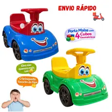 Totoka Triciclo Infantil Bebê Motoca Sport Com Peças Geométricas Azul ou Verde