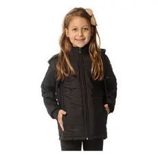 Jaqueta Infantil Forrada Puffer Matelada Bobojaco Capuz WR Água Menino Menina Inverno Lufran