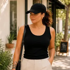 Regata Feminina Lisa Alça Larga Viscolycra Viscose Básica Confortável Academia Trabalho Casual