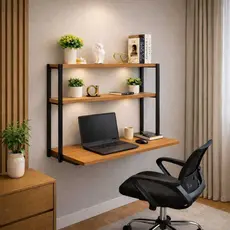 Escrivaninha Para Quarto  Mesa Para Computador Industrial Penteadeira Home Office