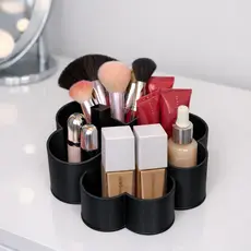 Organizador Luxo Rosa Porta Maquiagem, Pincéis e Utensílios – Alta Qualidade