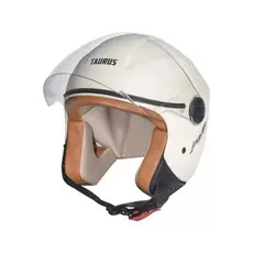 Capacete Moto Aberto Taurus Joy 23 Masculino Feminino Bege