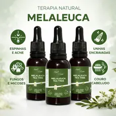 Óleo Essencial De Melaleuca 100% Puro 30ml Contra Micose Acne