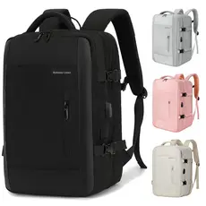 ROMANTIC CROWN Mochila Viagem Executiva Expansível 45L Masculina e Feminina Reforçada para Notebook