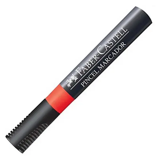 Pincel Atomico Permanente Vermelho Faber Castell Unidade