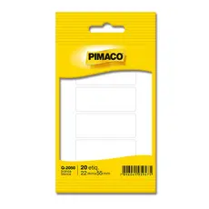 Etiqueta adesiva Q-2050 retangular branca Pimaco