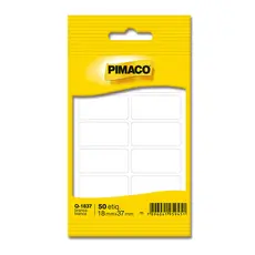 Etiqueta adesiva Q-1837 retangular branca Pimaco
