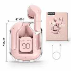 Fone Bluetooth 5.0 com Microfone Estéreo Hi-Fi Cancelamento de Ruído Estojo Carregador 300mAh