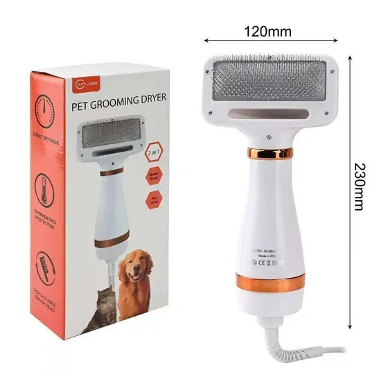 Escova de cuidados para animais para Secar e Remover Pelos de Gato e Cachorro Envio Rápido 110V