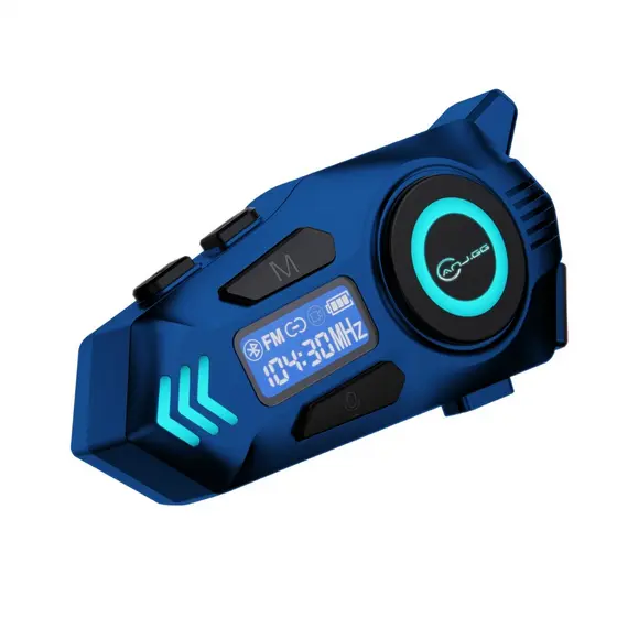 Fone de ouvido Bluetooth para Motocicleta HD IPX8 à prova d'água  800mah Tela LCD Digital