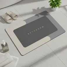 Tapete de Banheiro Antiderrapante Absorvente Secagem Rápida Impermeável Conforto para Box Chuveiro