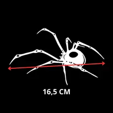 ADESIVO DA ARANHA - 16,5 CM - MOTO CAMINHÃO CAPACETE CARRO BIKE