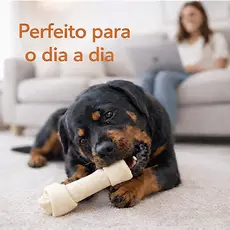 Osso Para Cachorro Nó Tamanho 10-11 Cartela com 1 unidade