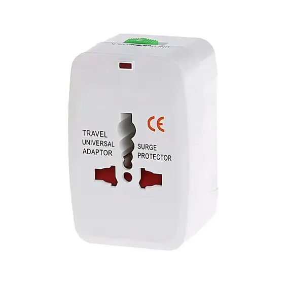 Adaptador Tomada Universal Internacional Viagem + 150 Países Viagem Brasil Europa Ásia Eua Uk