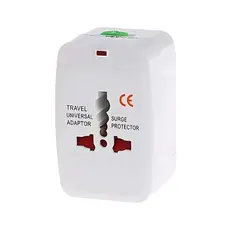 Adaptador Tomada Universal Internacional Viagem + 150 Países Viagem Brasil Europa Ásia Eua Uk