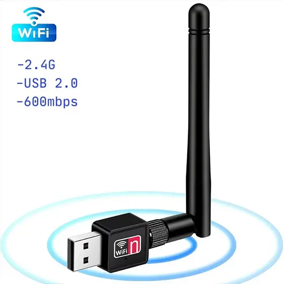 Antena Wi-fi Adaptador Receptor 600mb/s Usb Pc Notebook