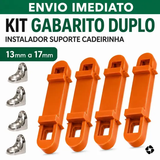 KIT Gabarito Instalador Suporte Cadeirinha l Duplo