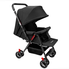 Carrinho Berço Rover Prime Baby Bebê Alça Reversível 2 em 1 Dobrável Posições Reguláveis Acolchoado 8 Rodas Travas