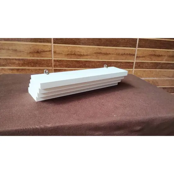 Kit 4 Prateleiras MDF Branco para Manicure e Esmaltes Organizador 30x7 cm