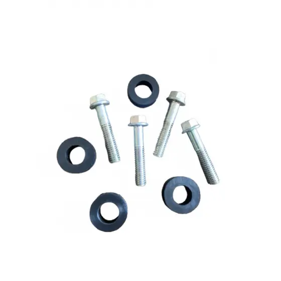 Parafuso e Borracha do Suporte de Paralama Titan, Fan 150/160 (kit com 4 parafusos)