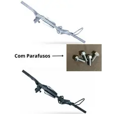Pedal de Apoio Estribo com os Parafusos(Preto e Cromado)