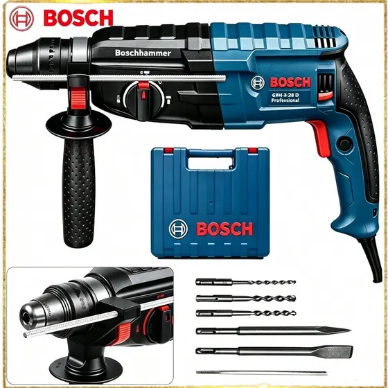 Martelete Rotativo Furadeira De Impacto Rompedor 1500W 3.2J SDS Plus furadeira parafusadeira elétrica símile