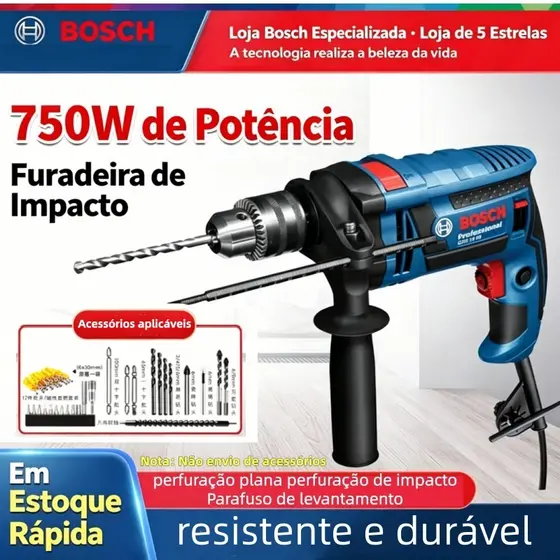 Bosch GSB 16 RE 980W  Ferramenta 3 em 1  Fura, Parafusa e Rosqueia Envio rápido Facturas incluídas