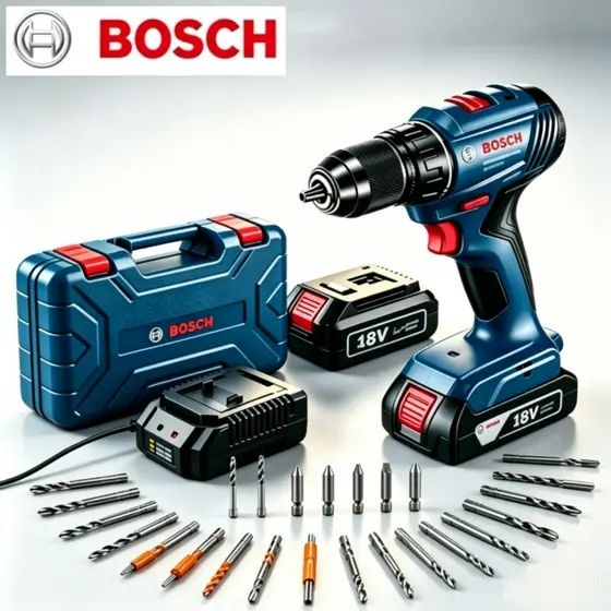 Parafusadeira Furadeira Multifuncional Original Bosch 48V acompanha 2 baterias maleta e conjunto completo de acessórios