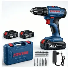 Furadeira Parafusadeira Impacto 18v Brushless Gsb 6-115 zowsbb + 2 Baterias 2ah + Carregador + Maleta