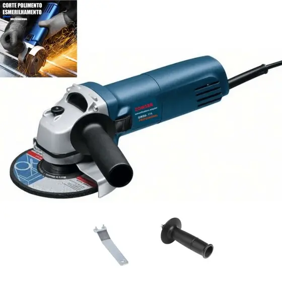 Esmerilhadeira e politriz modelo universal Bosch, lixadeira de alta potência 980W, linha industrial 110v/220v