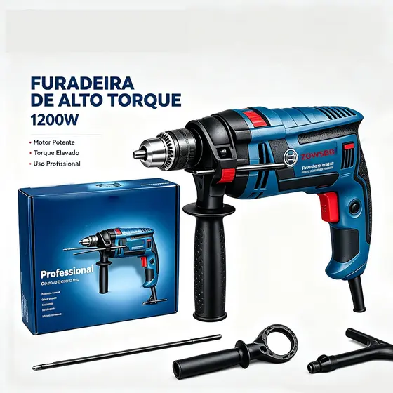 Furadeira De Impacto e parafusadeira Furadeira elétrica GSB 16 RE 1200W  Profissional