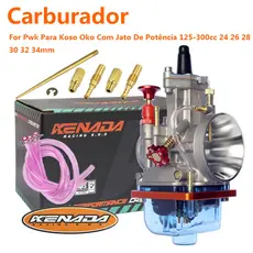 KENADA RACING Carburador PWK  koso Compatível Racing Carb Power Jet 24MM 26MM 28MM 30MM 32MM 34MM
