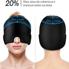 Touca Terapia Fria Quente – Alívio Dor de Cabeça, Máscara Confortável