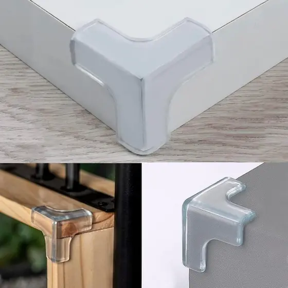 8 Protetores Anti-colisão – Quina Silicone Mesa para Crianças & Bebês