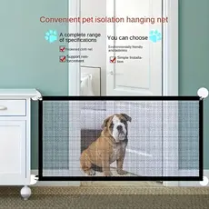 Cerca para Cães e Gatos Tela de Proteção para Portas Removível Premium Pet