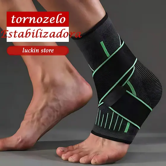 Tornozeleira Ortopedica Compressão Estabilizadora Elastica Esportes Futebol Cross Fit Basket Volei