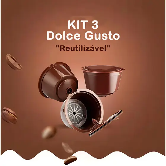 Cápsulas Reutilizável Dolce Gusto com Filtro Da Cápsula De Café Recarregáveis