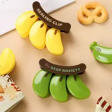 Clipes Prendedores Para Vedação De Sacos Banana Imã De Geladeira Decorativo Cozinha Criativo