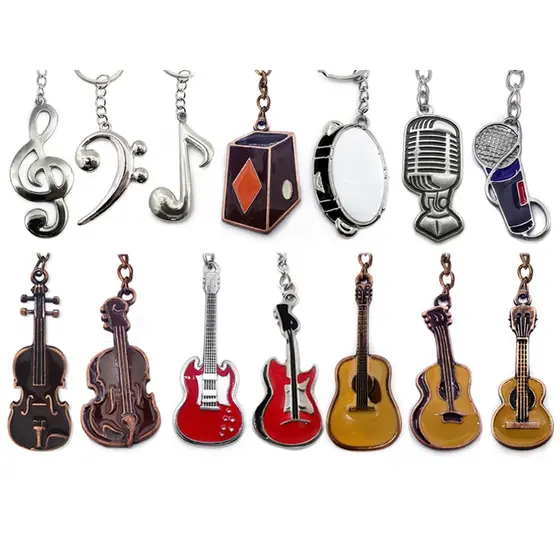 Chaveiro Musical Chaveiros Instrumentos Musicais Várias Opções Para Presentear