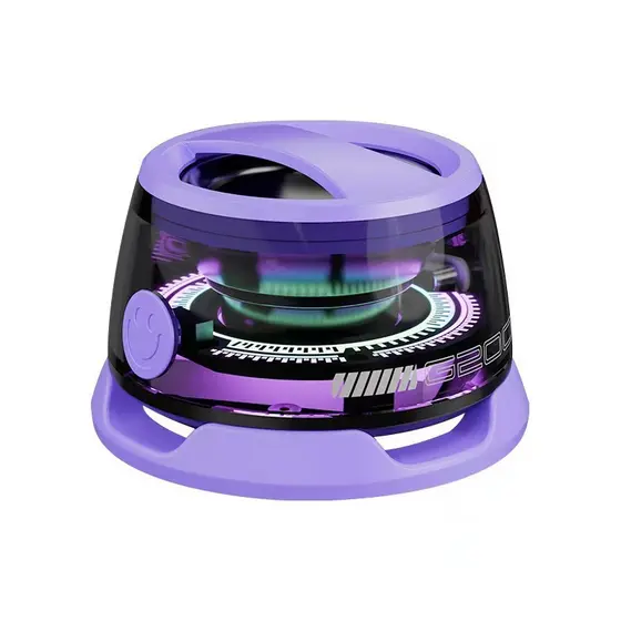 Caixa De Som LED Bluetooth magnético portátil atmosfera colorida RBG mini Speaker à prova d'água