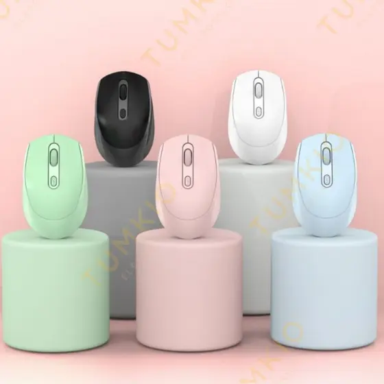 Mouse Sem Fio Colorido Wireless 2.4GHz Usb Óptico Escritório Elegante