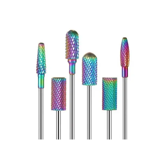 Broca De Tungstênio Nail Art Para Motor Lixadeira De Unhas Nail Drill Acrigel
