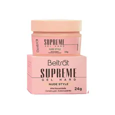 Gel Hard Supreme Nude Style 24g- Hipoalérgico  Beltrat Alongamento de Unhas em Gel