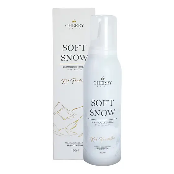 Espuma Limpeza Soft Snow Extensão Cílios Kel Padilha Cherry
