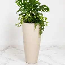Vaso Decorativo Ibiza Bojo Slim 72x35 Grande Luxo Moderno para Plantas em Polietileno