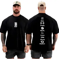 Camiseta Camisa Oversized Top Academia Musculação Treino Vida Fitness 100% Algodão Qualidade