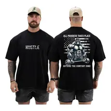 Camisa Camiseta Oversized pra Academia Usa Musculação Treino Maromba Grande 100% Algodão
