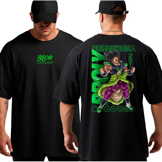 Camiseta Camisa Oversized Academia Broly Musculação Streetwear Bodybuilder Maromba 100% Algodão